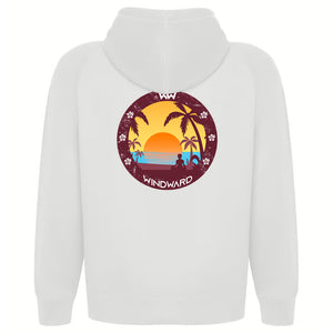 Sudadera Orgánica con capucha SOULSET YOGA Unisex Blanca