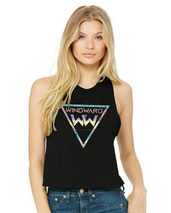 Camiseta Crop Tirantes Mujer BALANCE Negra 1