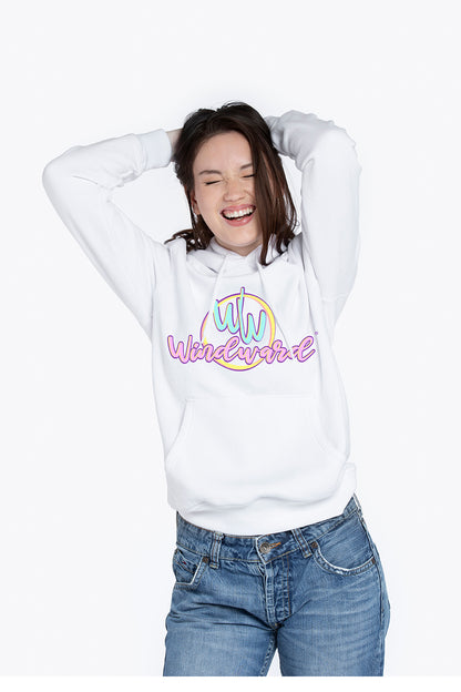 Sudadera con capucha Orgánica MECANO Blanca Unisex