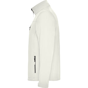 Softshell Logo Bordado hombre MOUNTAIN Blanco Perla