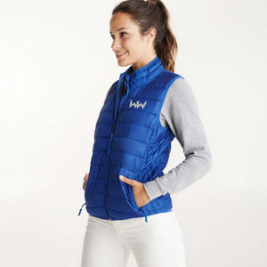 Chaleco Logo Bordado mujer PUFFY Azul