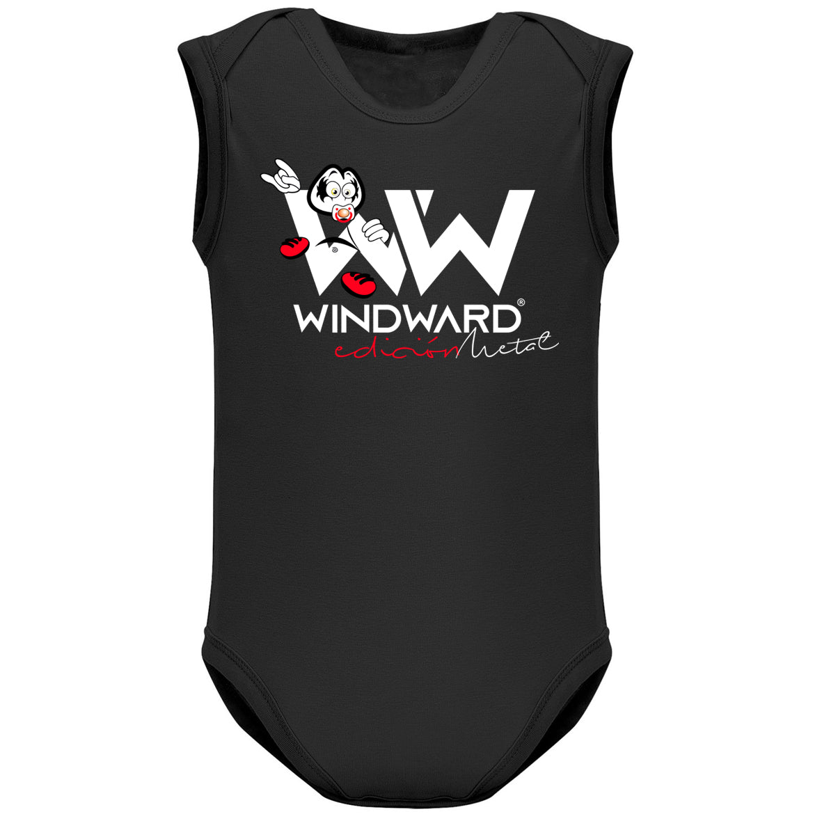 Body Baby Niño Tirantes Negro