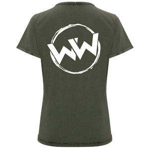 Camiseta mujer DESTROY Verde Militar