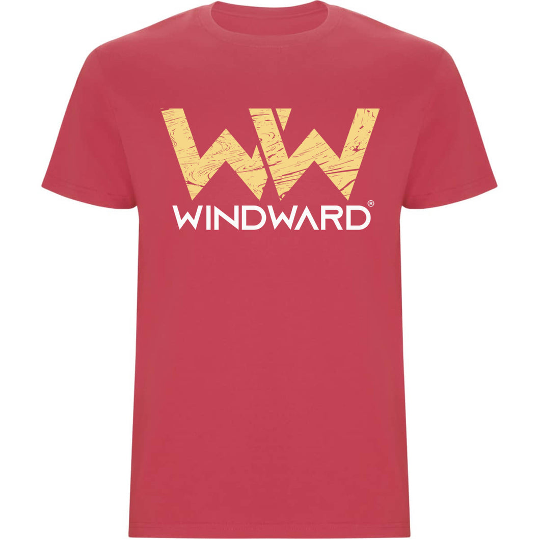 Camiseta hombre WIND Roja Crisantemo