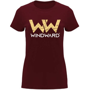 Camiseta mujer WIND Granate