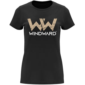 Camiseta mujer WIND Negra