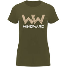 Cargar imagen en el visor de la galería, Camiseta mujer WIND Verde Militar
