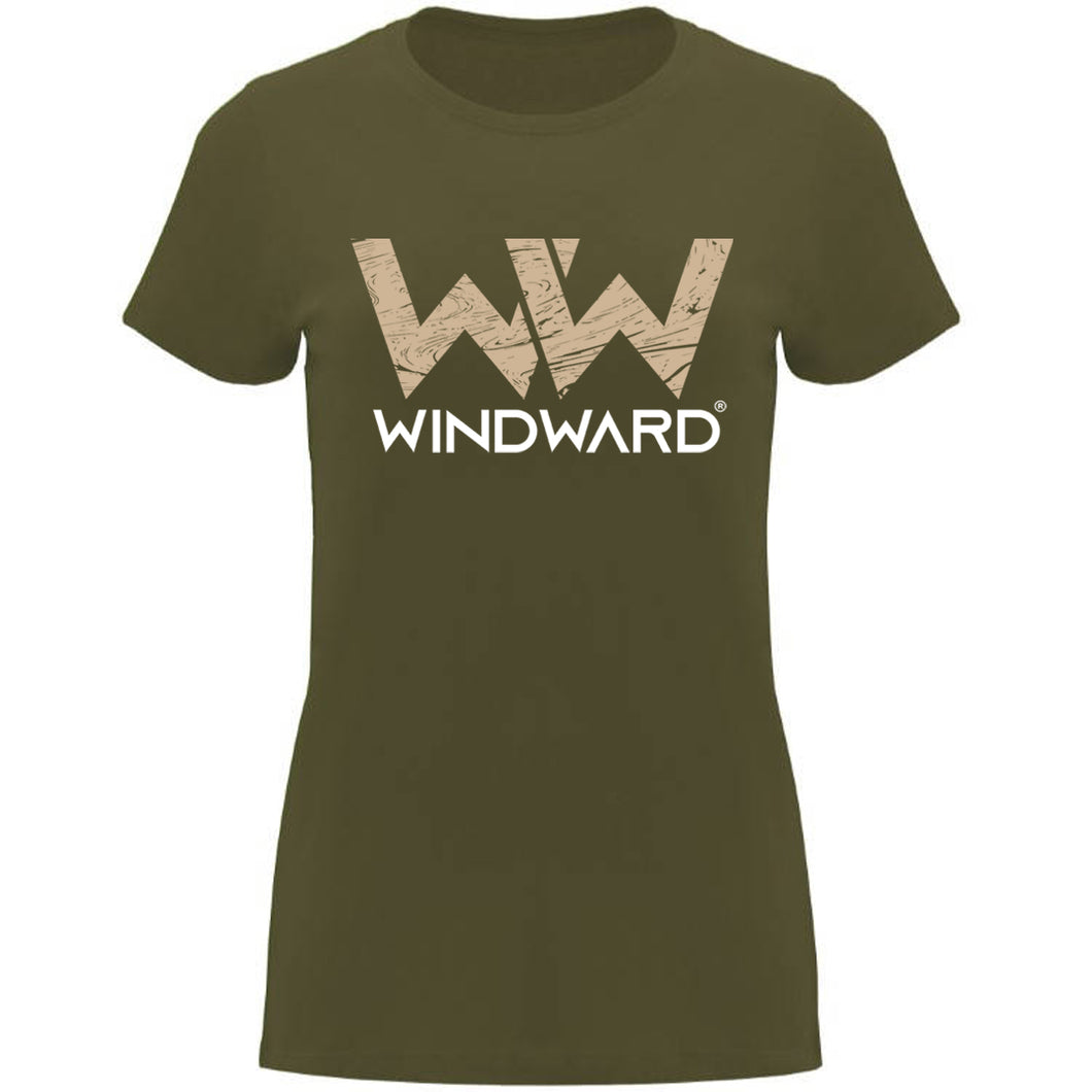 Camiseta mujer WIND Verde Militar