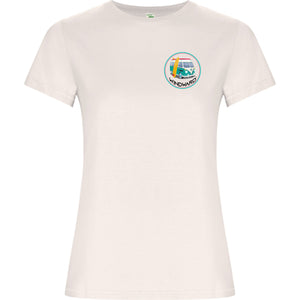 Camiseta Orgánica mujer VAN Blanca Vintage