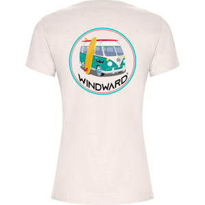 Camiseta Orgánica mujer VAN Blanca Vintage