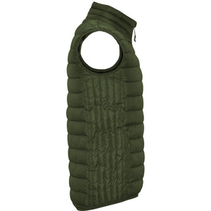 Chaleco Logo Bordado hombre PUFFY Verde Militar