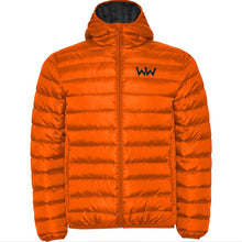 Cargar imagen en el visor de la galería, Chaqueta Logo Bordado hombre PUFFYHOOD Naranja Bermellón
