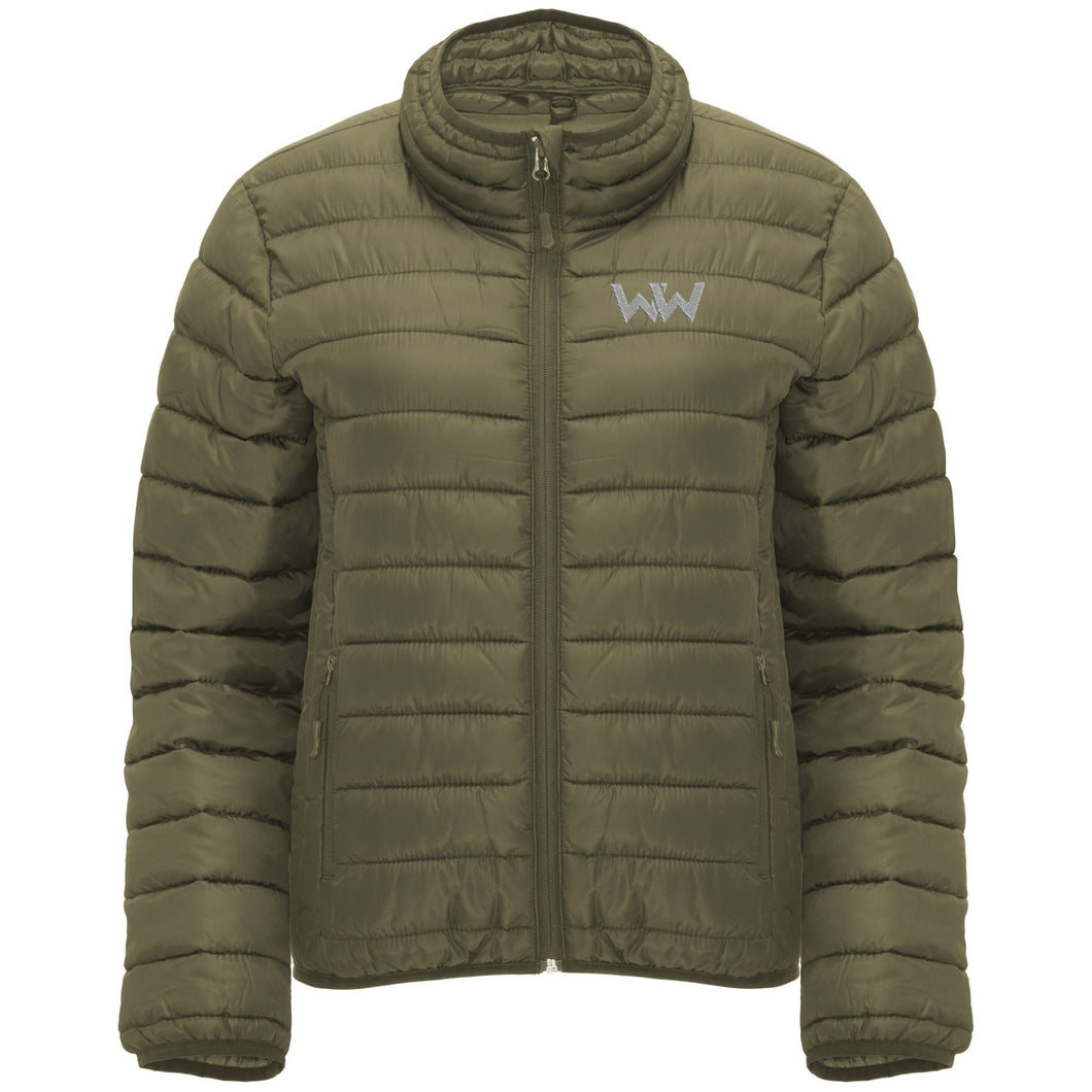 Chaqueta Logo Bordado mujer PUFFY Verde Militar