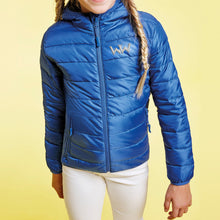 Cargar imagen en el visor de la galería, Chaqueta Logo Bordado niños PUFFYHOOD Azul
