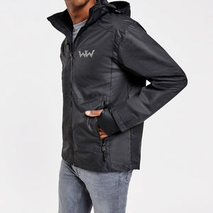 Parka Logo Bordado hombre UTILITY Negra