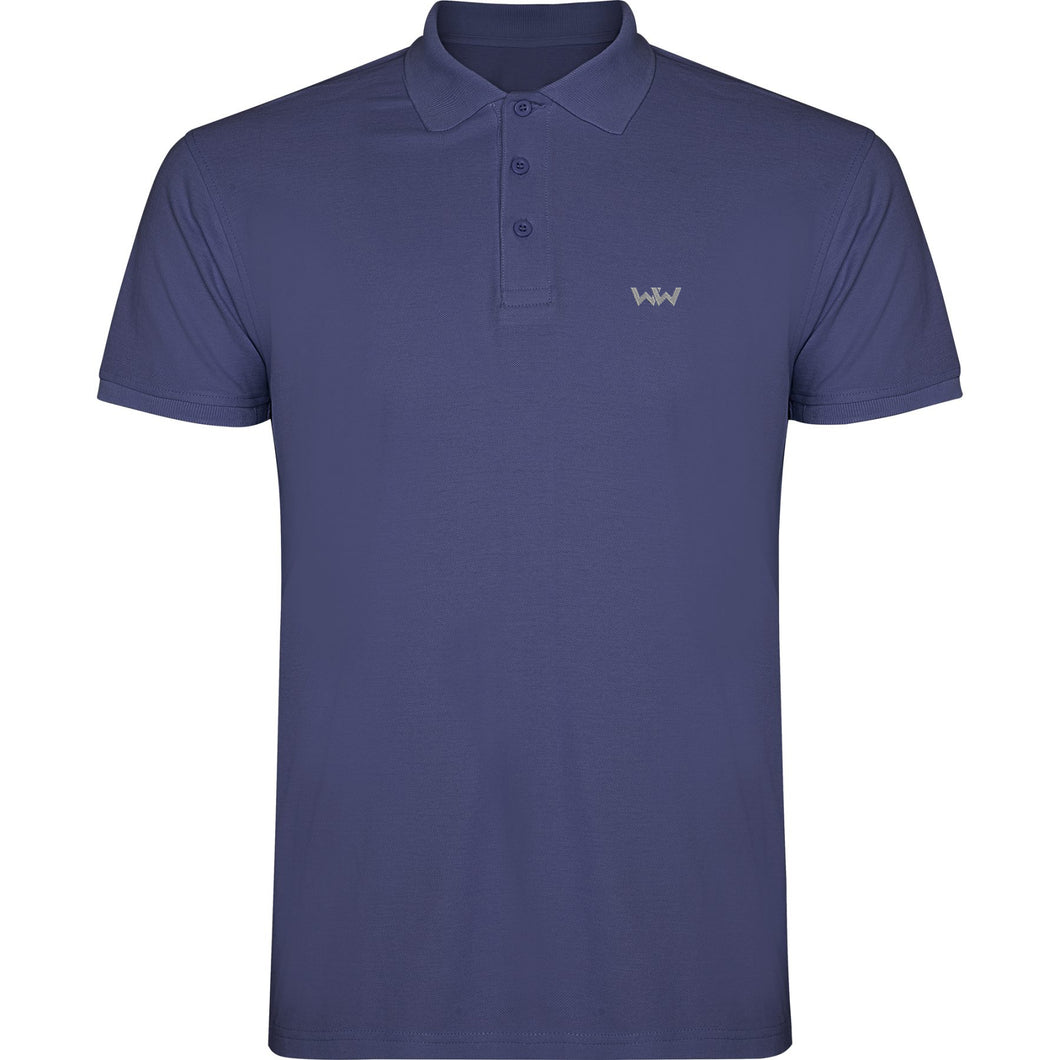 Polo Logo Bordado hombre SEAWW Azul Denim