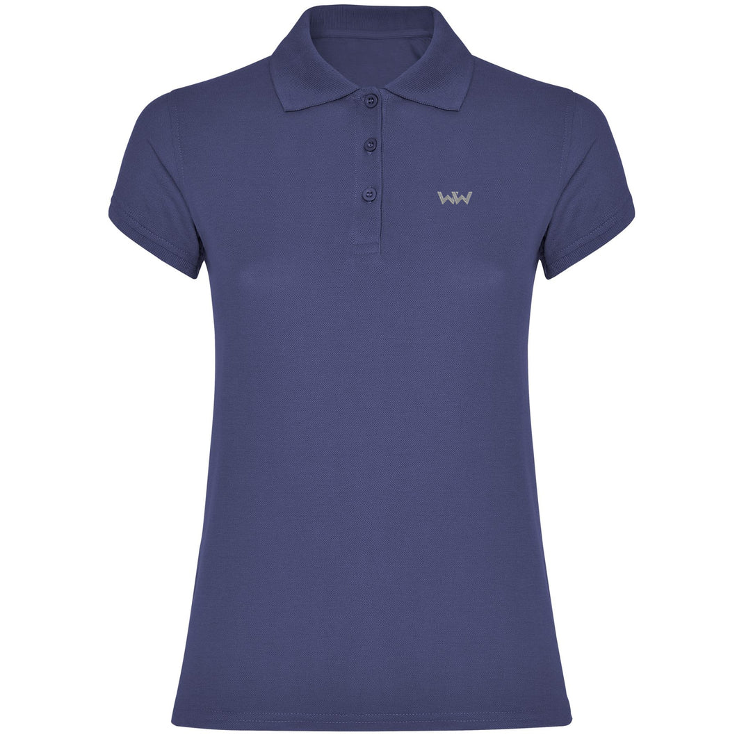 Polo Logo Bordado mujer SEAWW Azul Denim