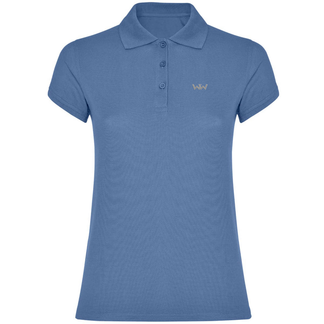 Polo Logo Bordado mujer SEAWW Azul Riviera