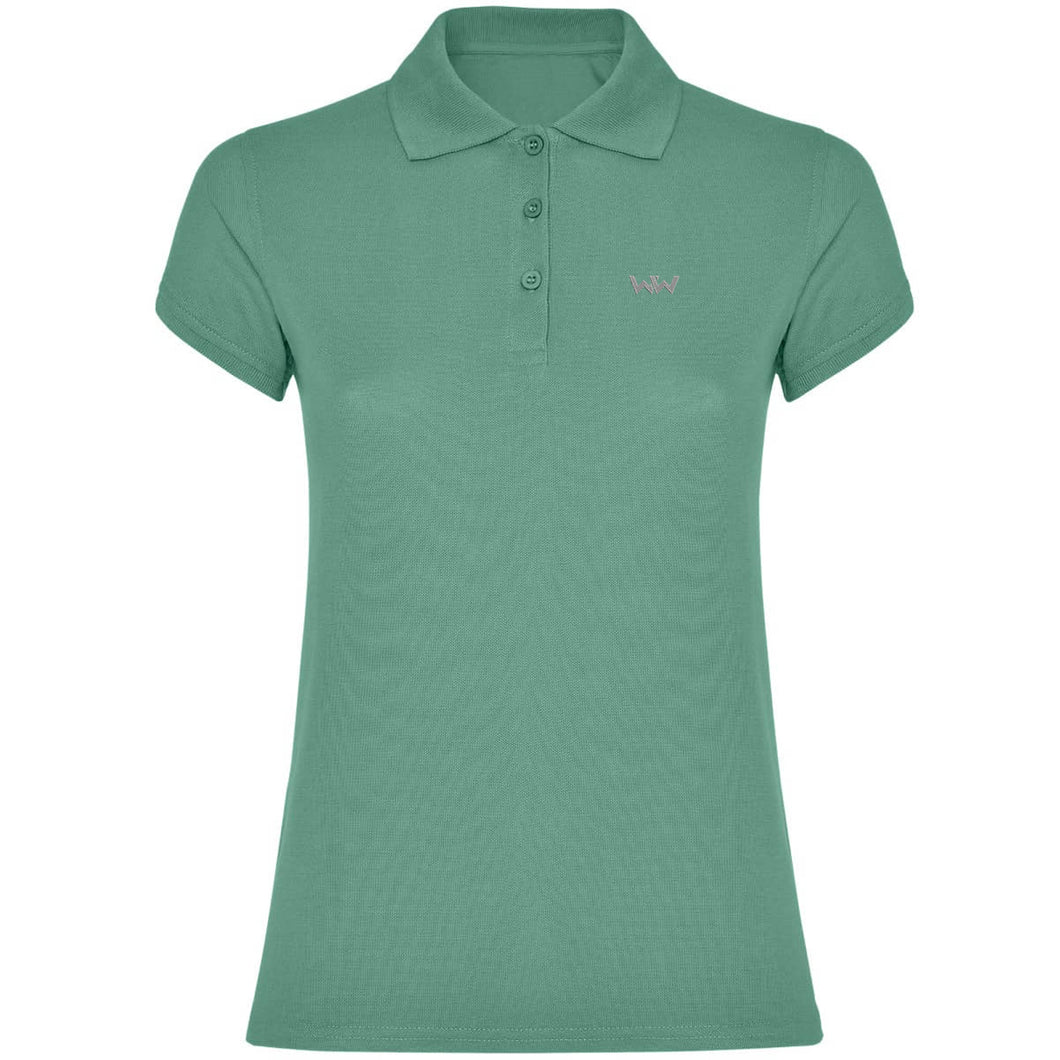 Polo Logo Bordado mujer SEAWW Menta Oscuro