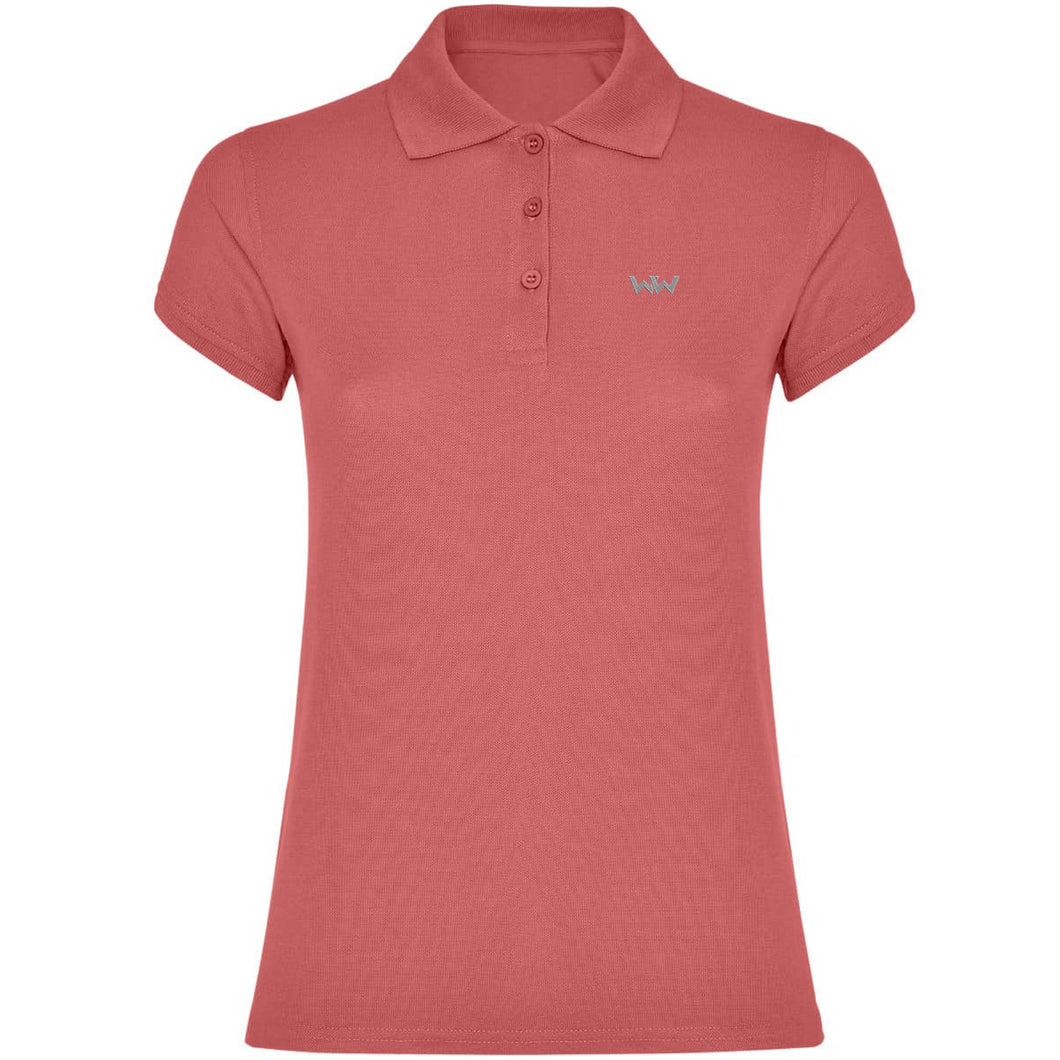 Polo Logo Bordado mujer SEAWW Rojo Crisantemo