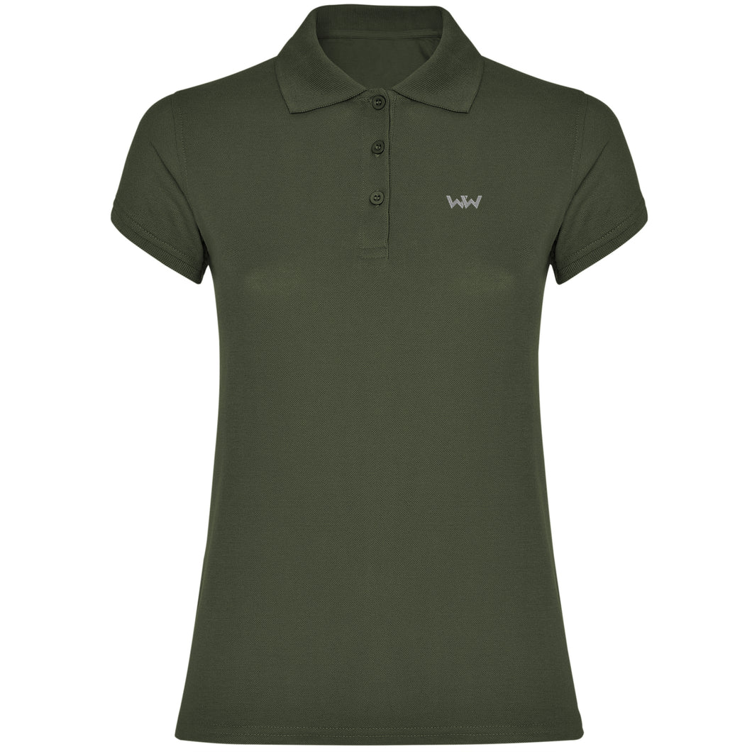 Polo Logo Bordado mujer SEAWW Verde Aventura