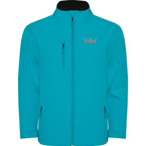 Softshell Logo Bordado hombre MOUNTAIN Agua Marina