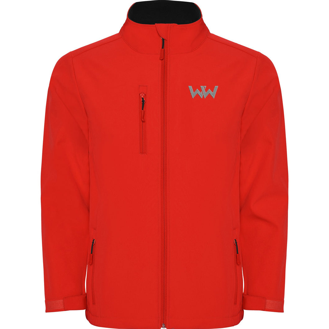 Softshell Logo Bordado hombre MOUNTAIN Rojo