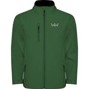 Softshell Logo Bordado hombre MOUNTAIN Verde Botella