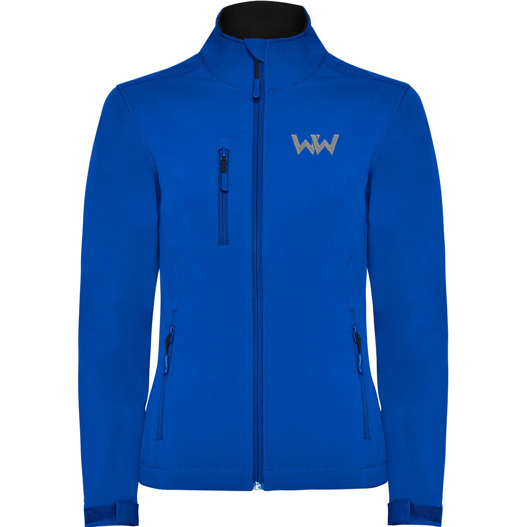 Softshell Logo Bordado mujer MOUNTAIN Azul