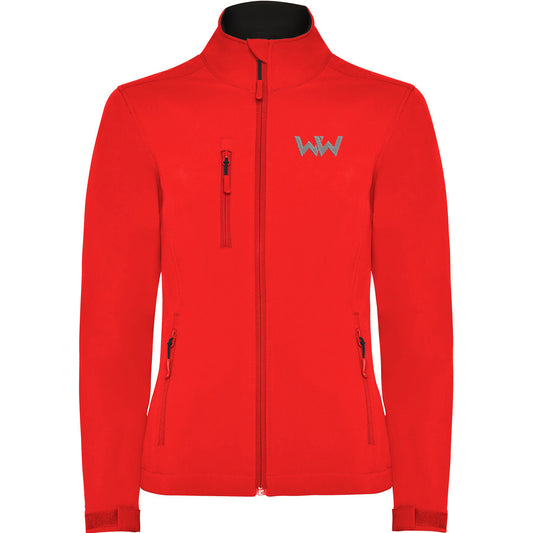 Softshell Logo Bordado mujer MOUNTAIN Rojo