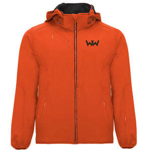 Softshell Logo Bordado hombre NAVY SPORT Naranja Bermellón