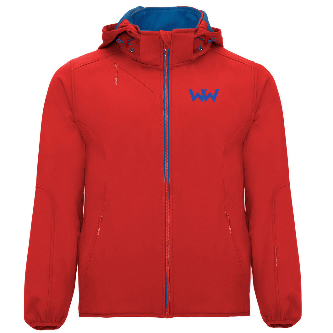 Softshell Logo Bordado hombre NAVY SPORT Rojo