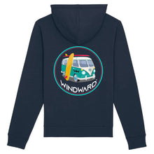 Cargar imagen en el visor de la galería, Sudadera con capucha Orgánica VAN Azul Marino Unisex
