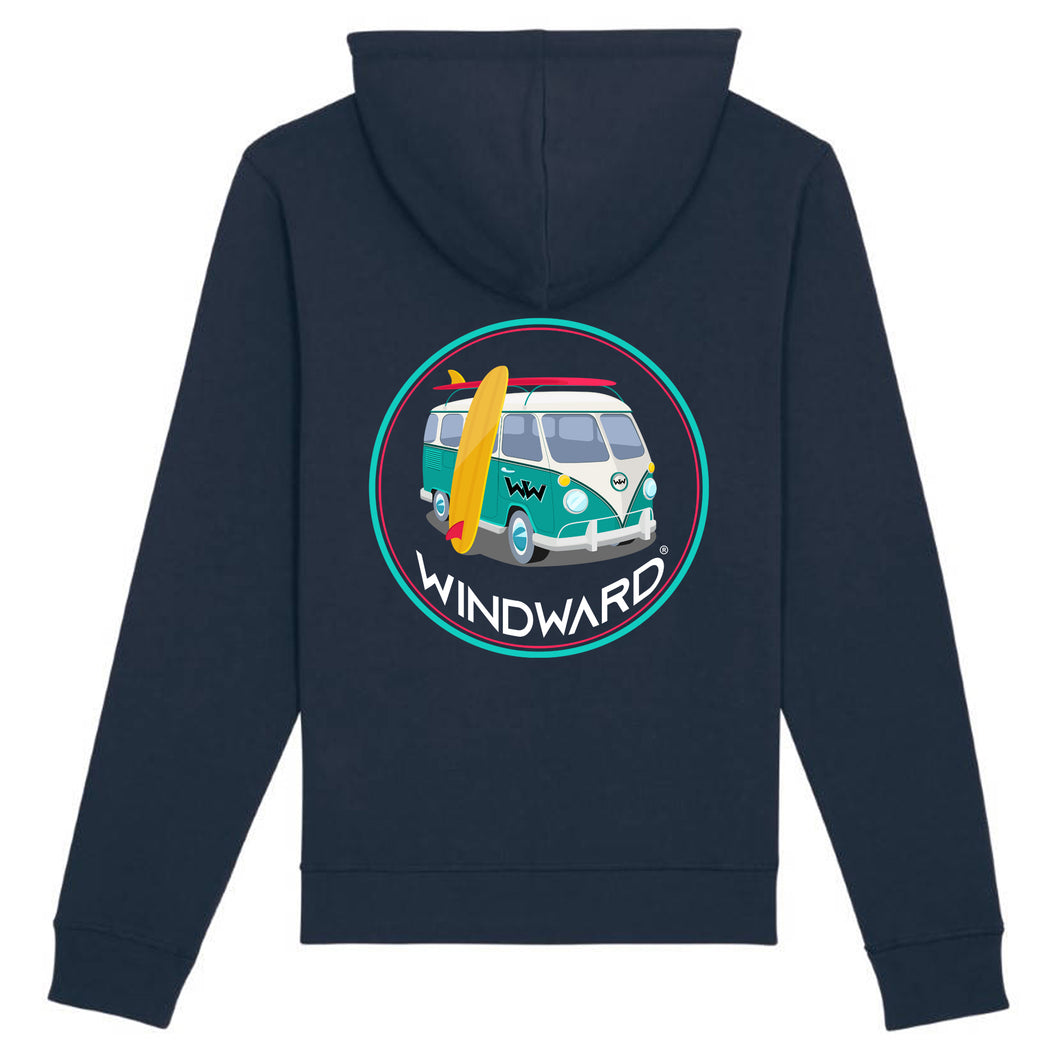 Sudadera con capucha Orgánica VAN Azul Marino Unisex