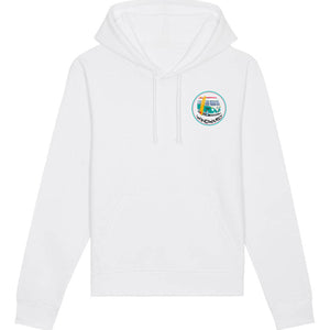 Sudadera con capucha Orgánica VAN Blanca Unisex