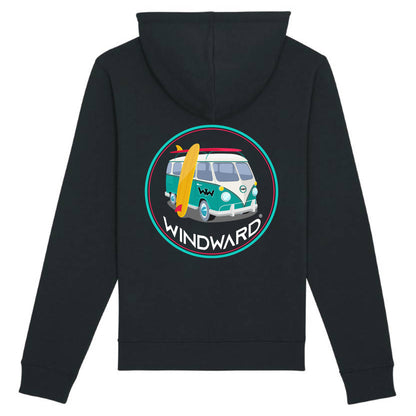 Sudadera con capucha Orgánica VAN Negra Unisex
