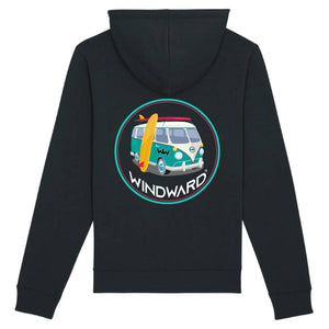 Sudadera con capucha Orgánica VAN Negra Unisex