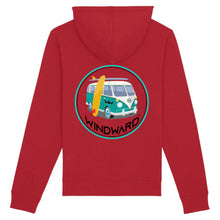 Cargar imagen en el visor de la galería, Sudadera con capucha Orgánica VAN Roja Unisex
