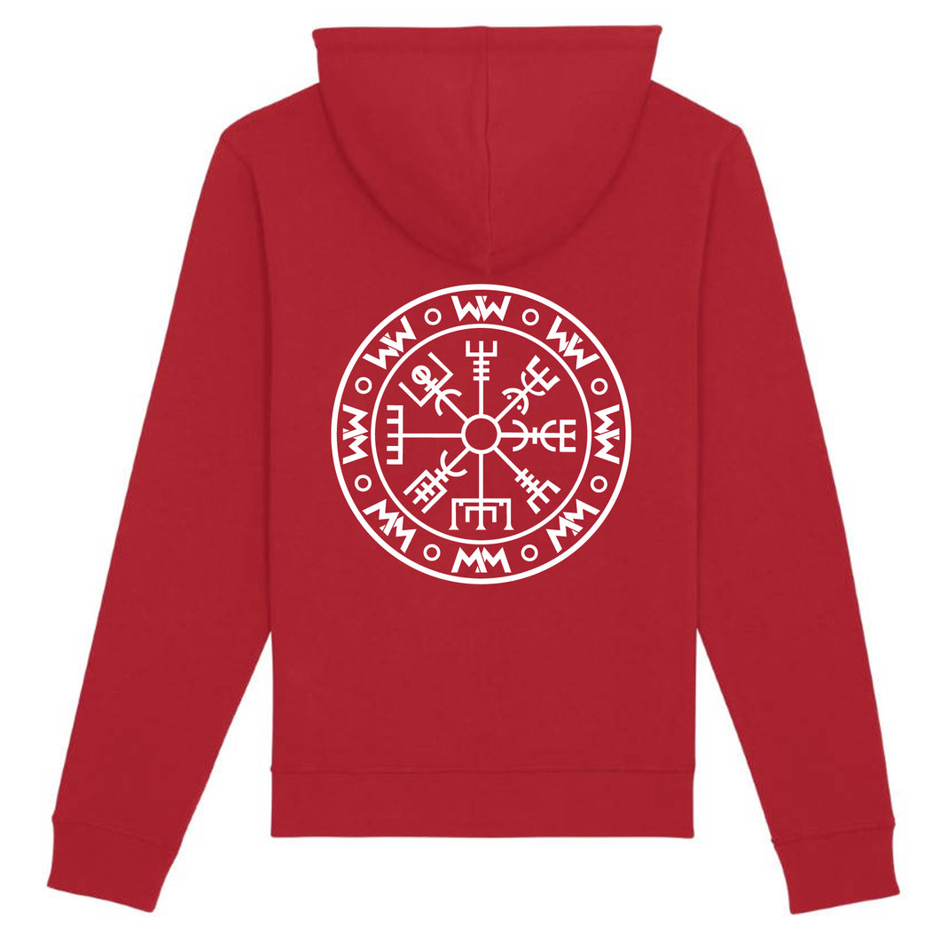 Sudadera con capucha Orgánica WIKING Roja Unisex