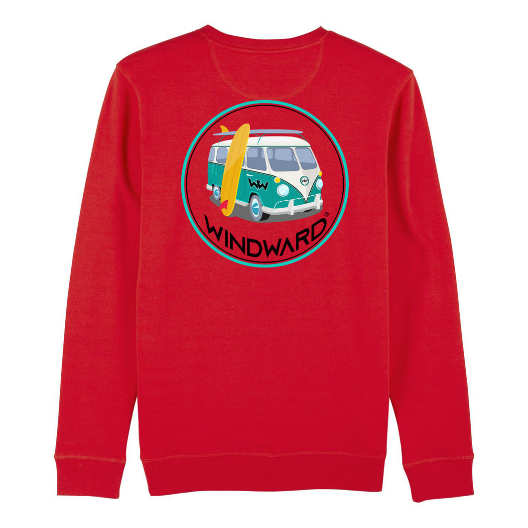 Sudadera Orgánica VAN Roja Unisex