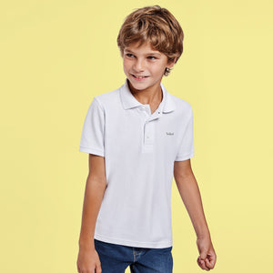 Polo Logo Bordado Niños SEAWW Blanco